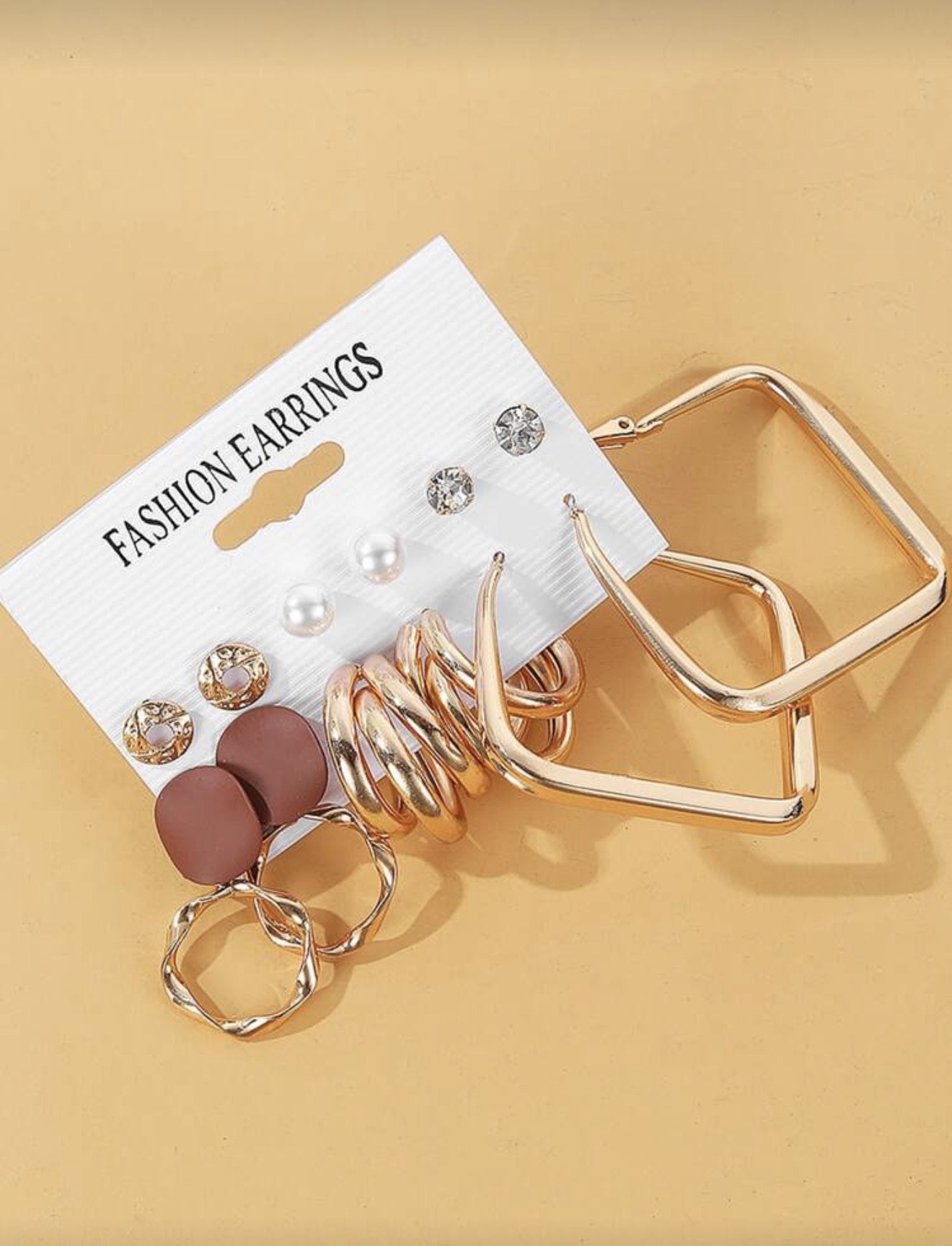 6 Paires De Boucles D'oreilles Décoratives 