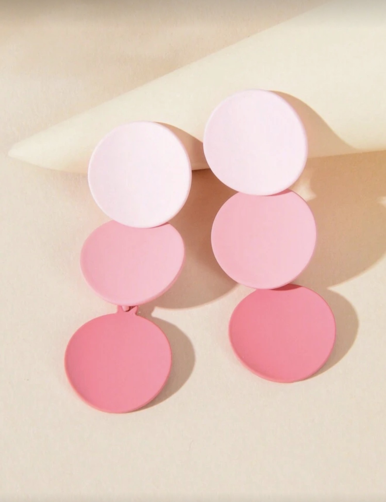 Boucles d'oreilles pendantes rondes 