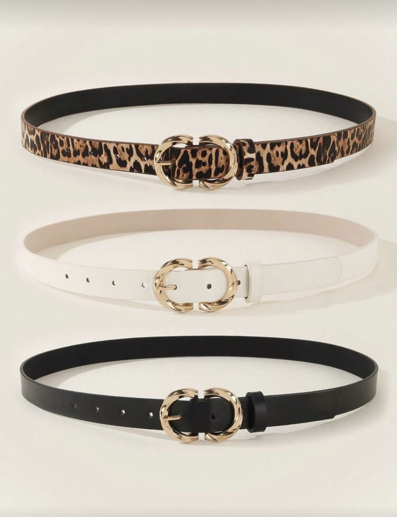 3 pièces Ceinture réglable à double couche