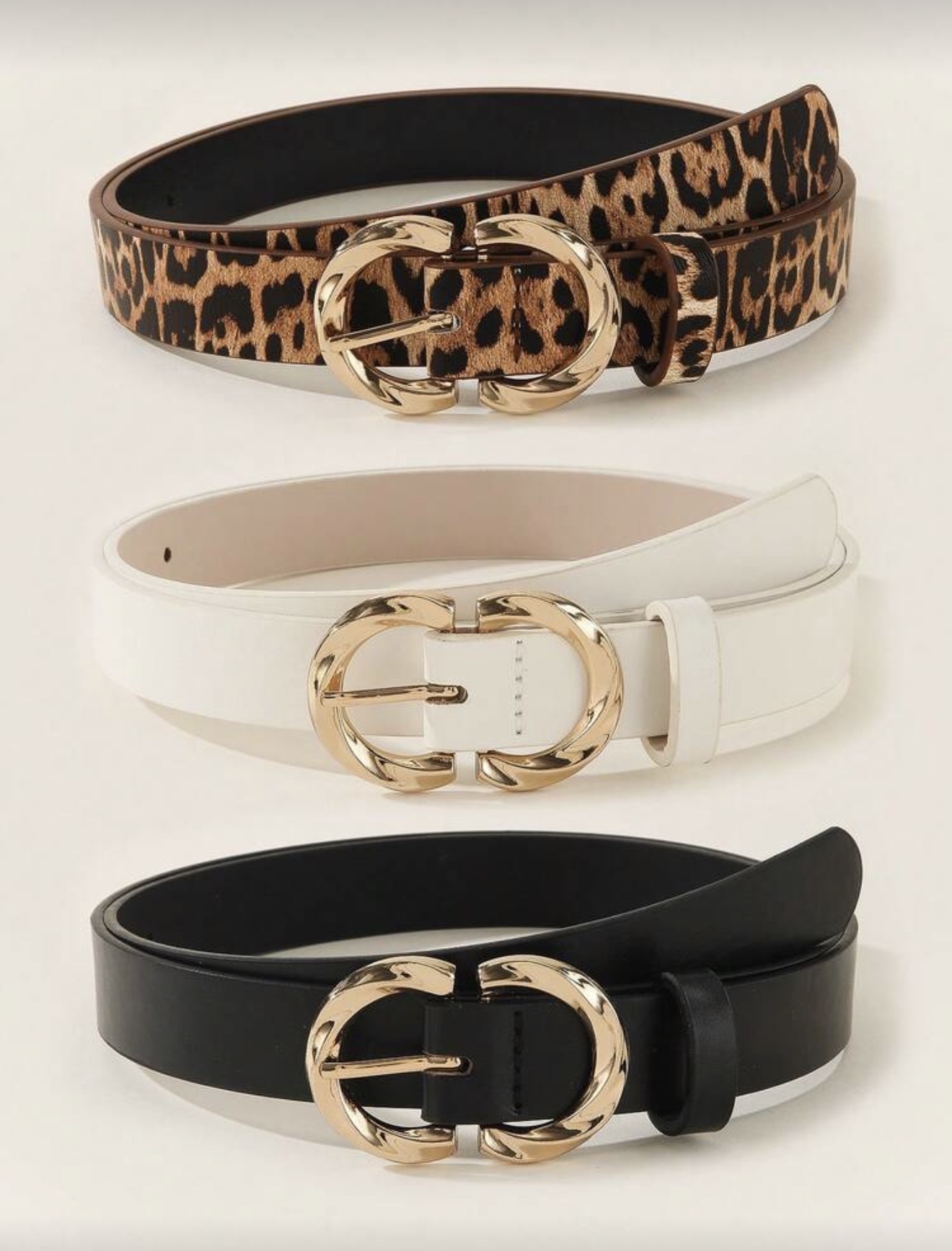 3 pièces Ceinture réglable à double couche